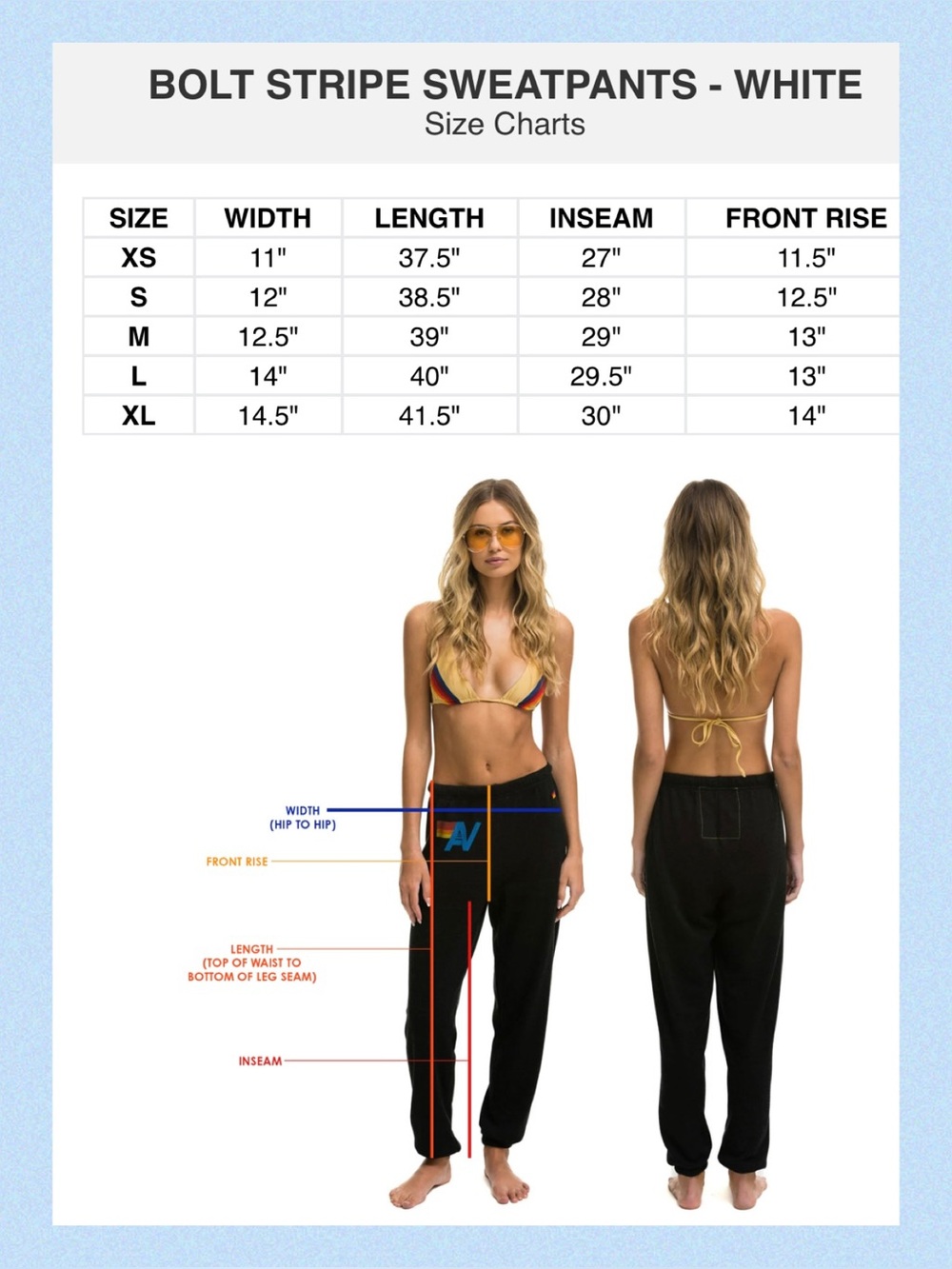 Aviator Nation • Bolt Stripe Sweatpants - Picture 13 of 13